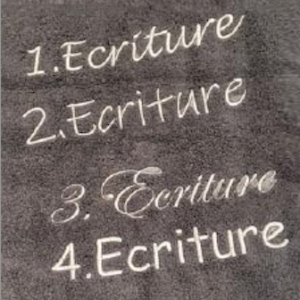 Exemples de polices pour broderie personnalisée sur textile – Cap Horse OrnexChoisissez votre style d’écriture pour une broderie sur-mesure